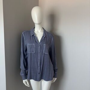 Rock & Republic Chambray Blue Shirt